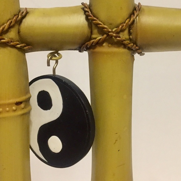 Lg Bamboo Planter Yin Yang Wind Chime - Picture 6 of 8